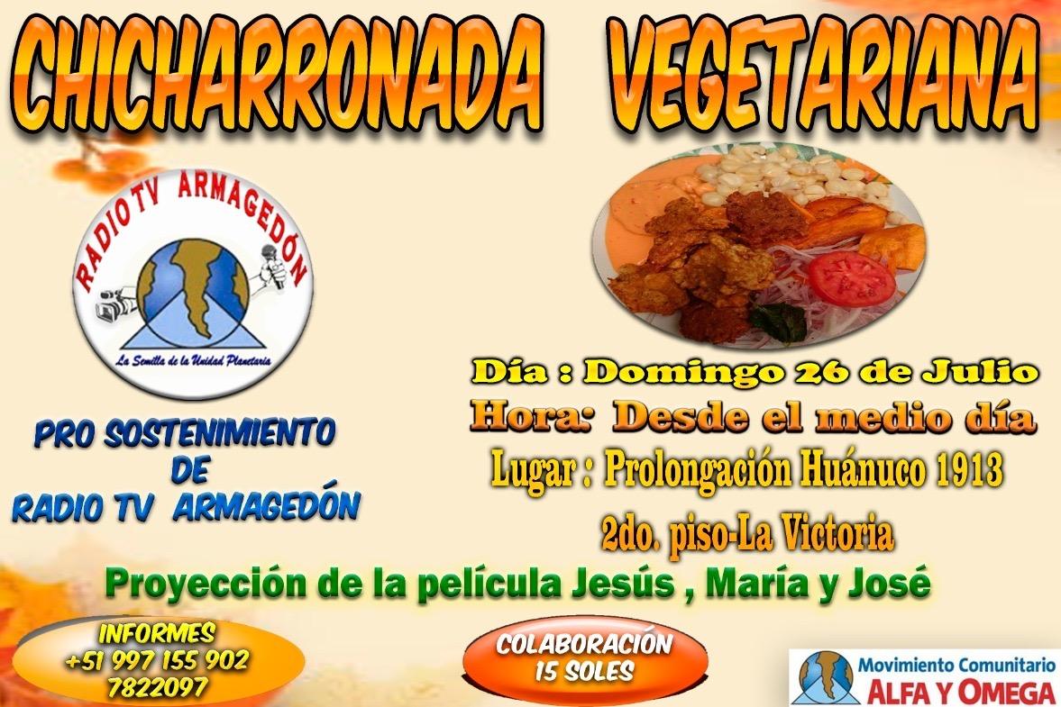 Este 26 de julio se celebrará la gran chicharronada vegetariana